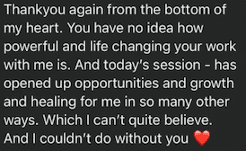 Client testimonial