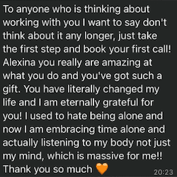 Client testimonial