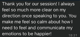 Client testimonial