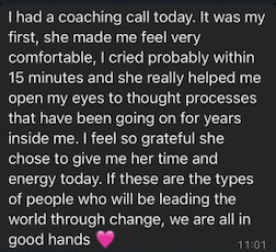 Client testimonial